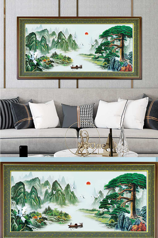 新中式山水画国画大全-众图网