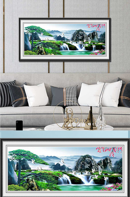 新中式山水画国画大全-众图网