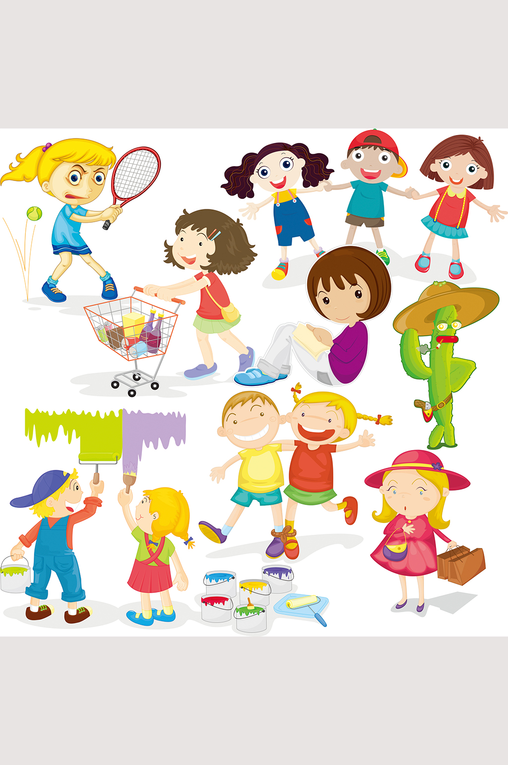 卡通儿童人物动漫玩