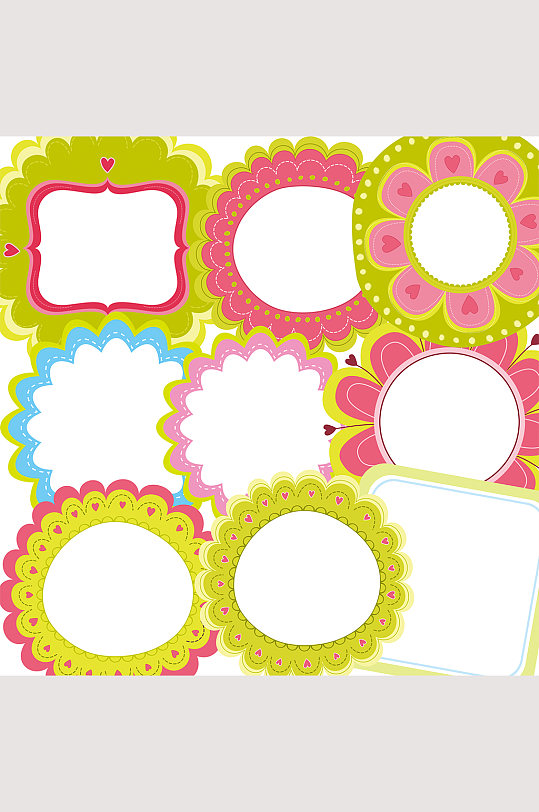 手绘卡通向日葵相框