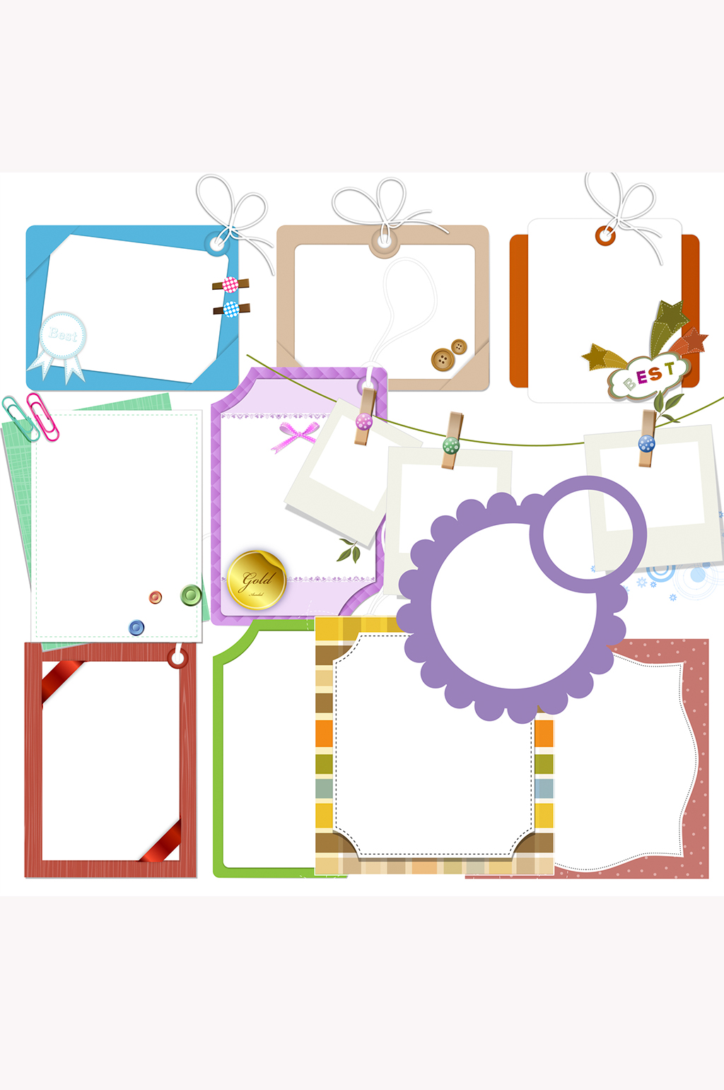 卡通动漫相框对话框