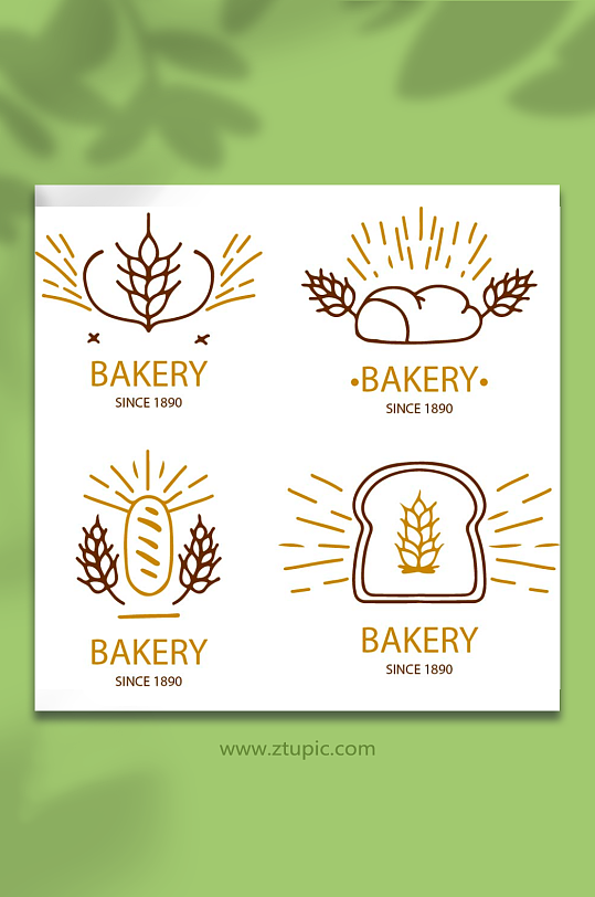 麦子图标矢量标注