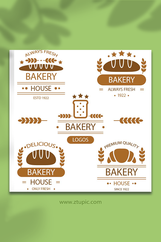 麦子图标矢量标注