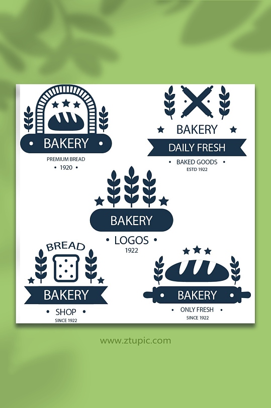 麦子图标矢量标注