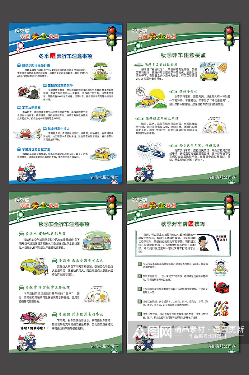 安全驾驶交通安全教育海报展板素材