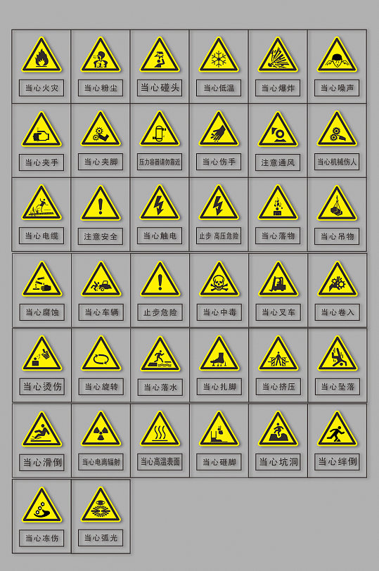 施工工地安全警示标牌警示牌安全标识