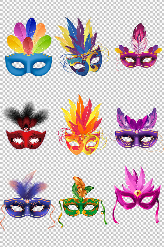 手绘蒙面舞会面具