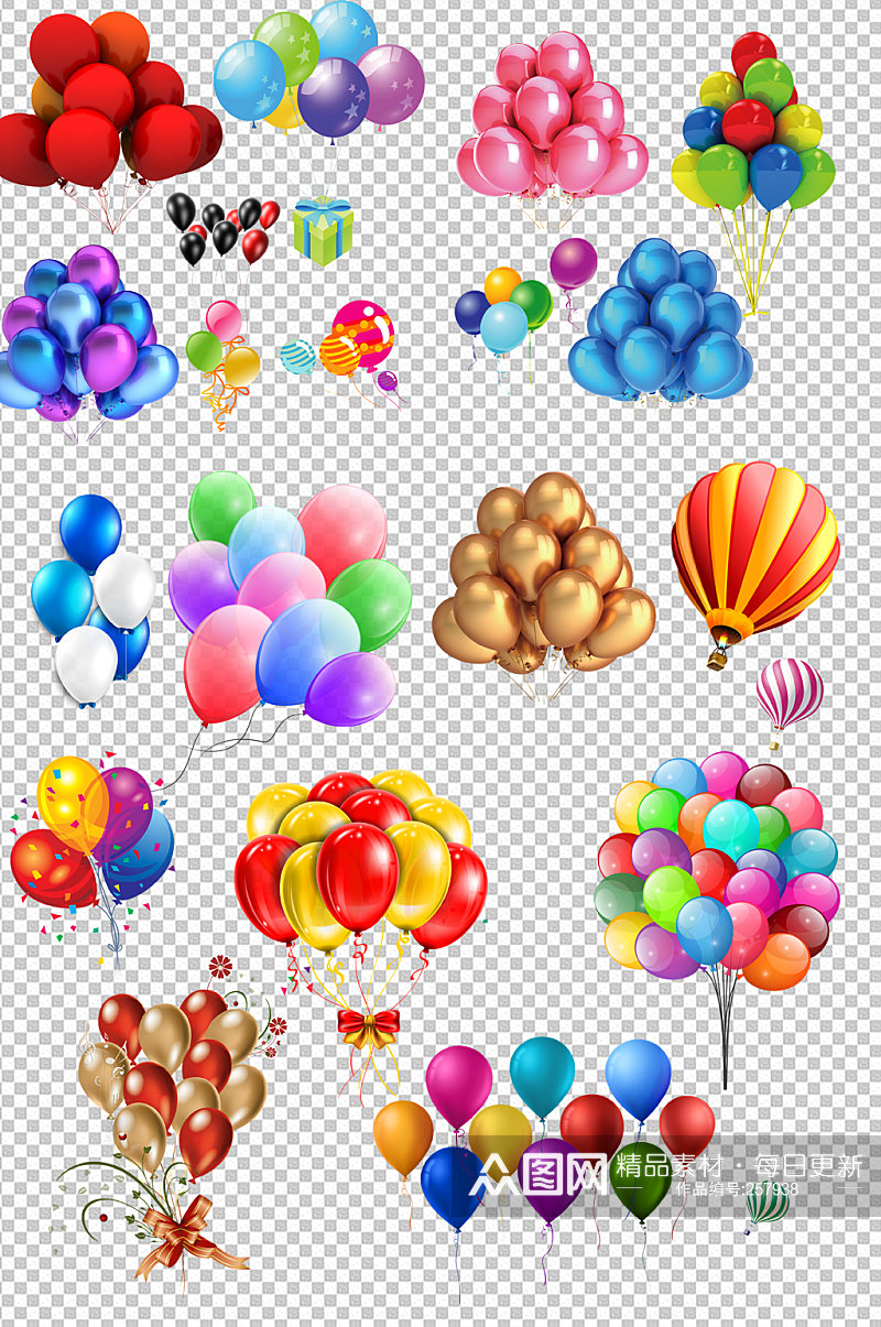 气球气球素材节日庆典装饰素材