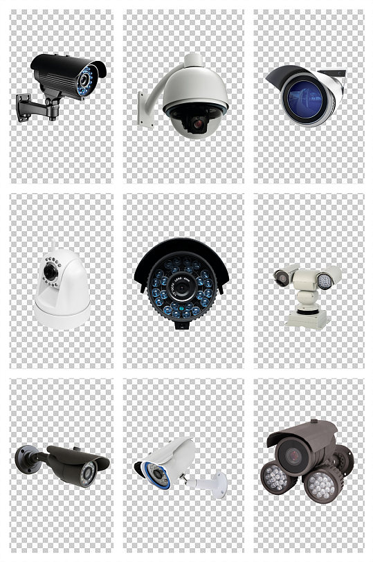 监控摄像头实物素材