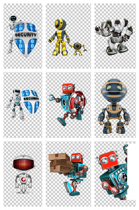 机器人杀毒高清素材