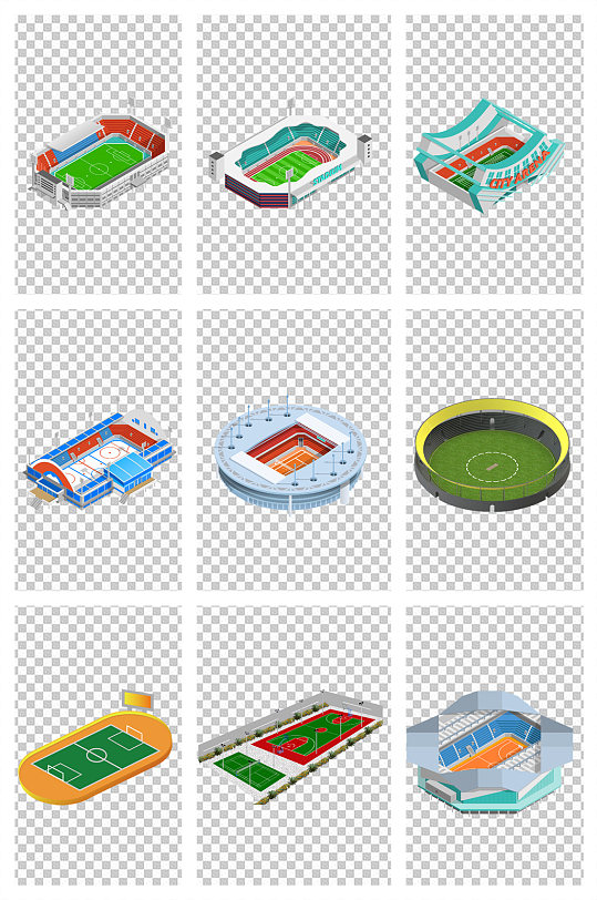 體育場3D建模素材
