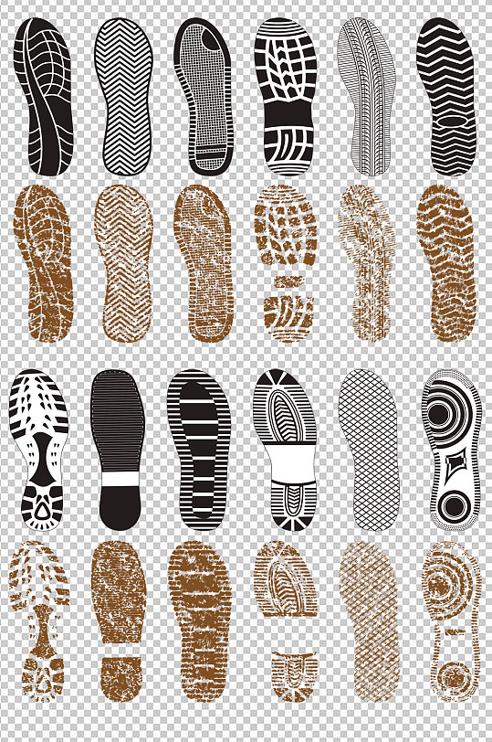 脚印足迹足印素材元素