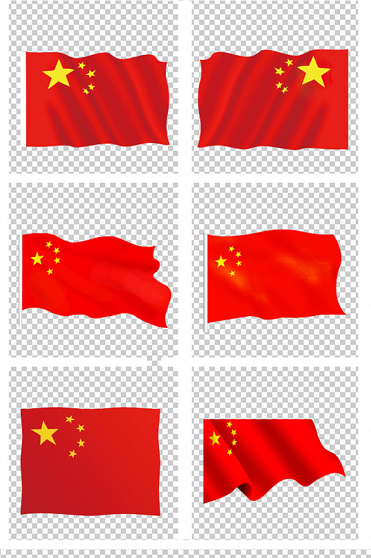 中国国旗旗帜标识素材