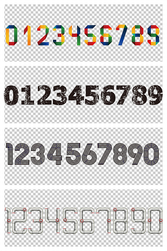 数字艺术字体设计