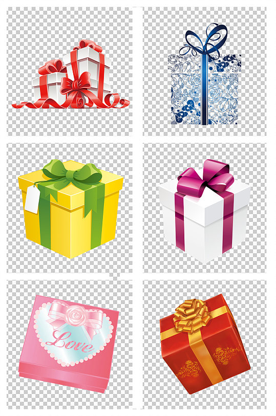 手绘蝴蝶结礼盒礼品盒