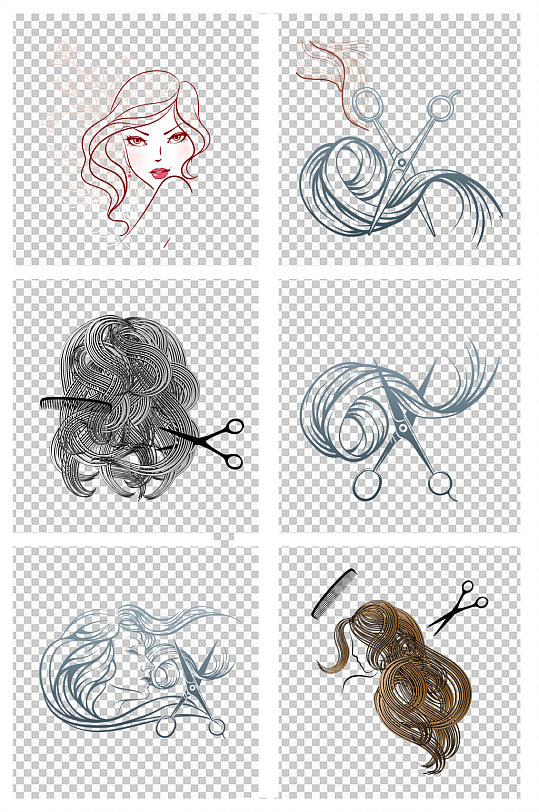 理发店发型设计头像