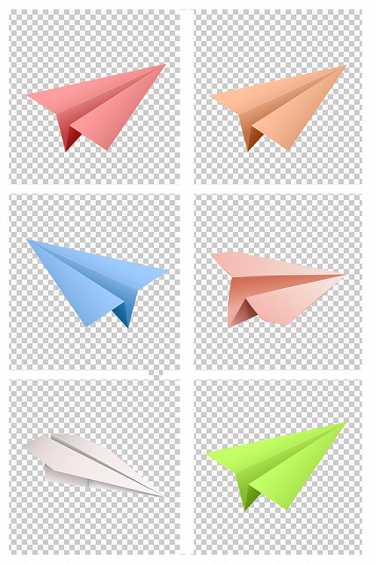 手绘飞翔的纸飞机