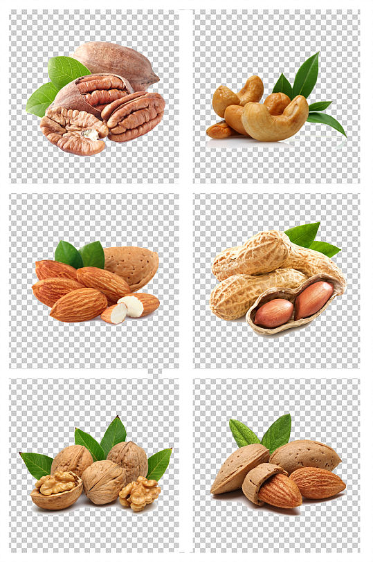 坚果核桃花生干果-众图网