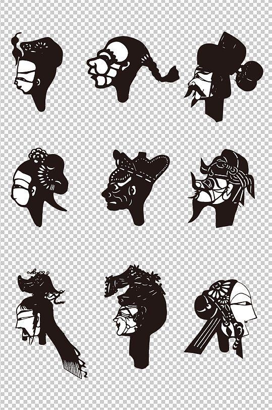 中国传统皮影戏素材