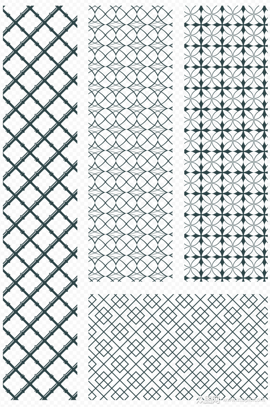欧式花纹网格素材