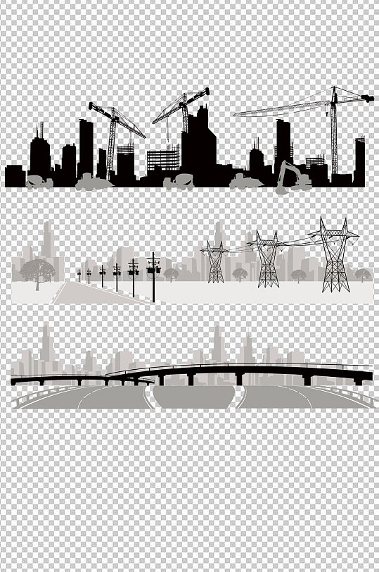 建筑楼房城市高速公路画