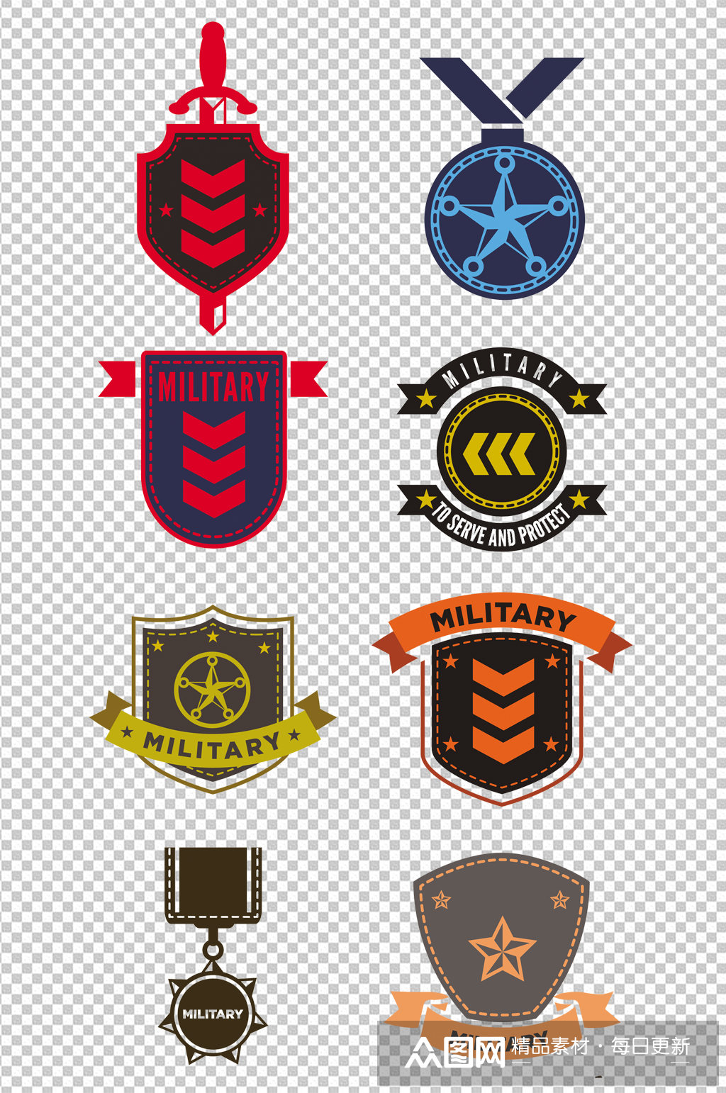 部队军事徽章标识素材模板下载-编号341602-众图网