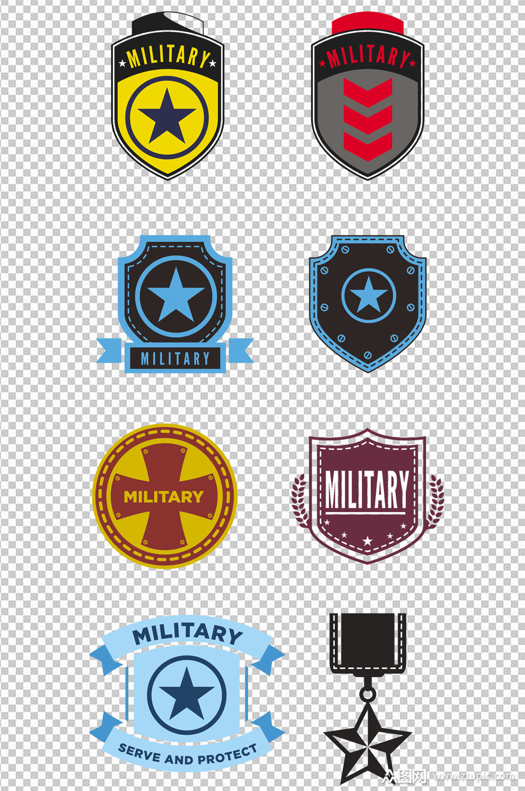 部队军事徽章标识素材模板下载-编号341603-众图网