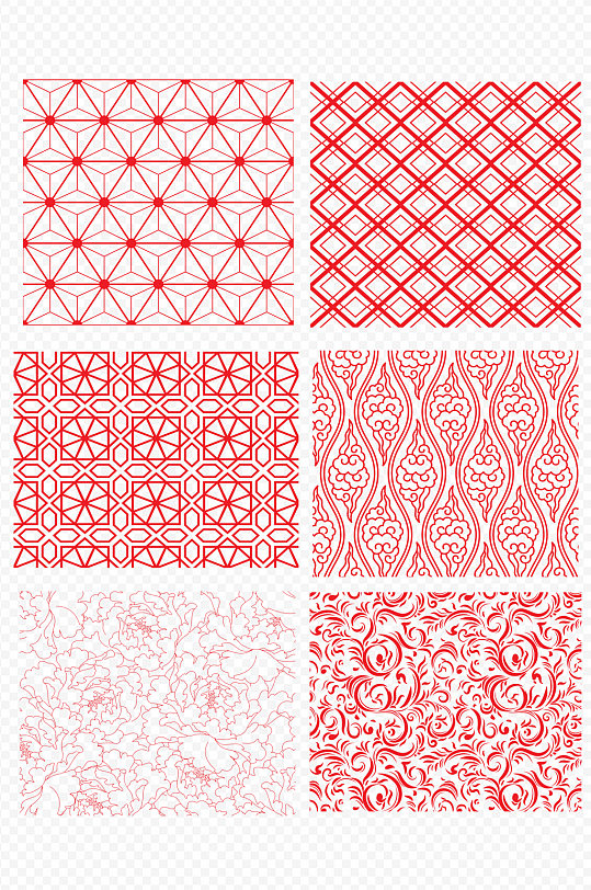 中式古典花纹装饰