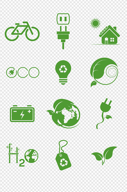 绿色树叶节能环保