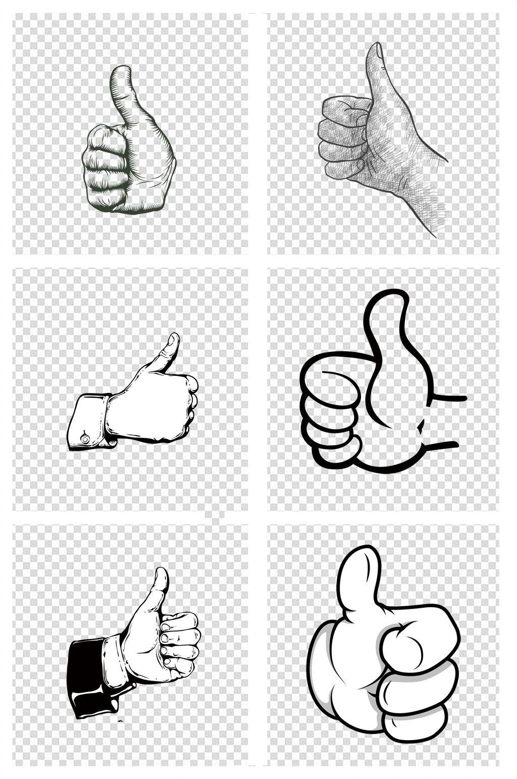 最简单的大拇指怎么画图片