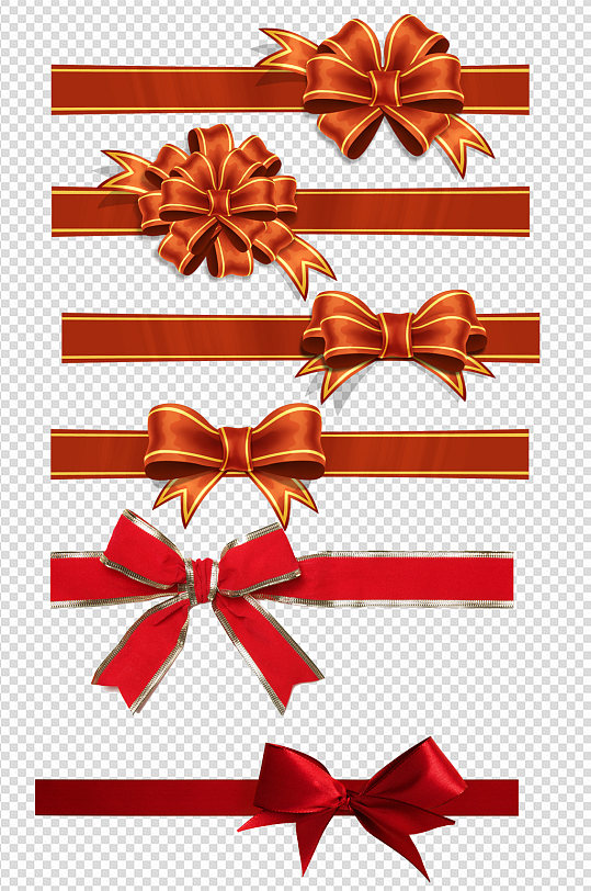 红色礼盒包装蝴蝶结