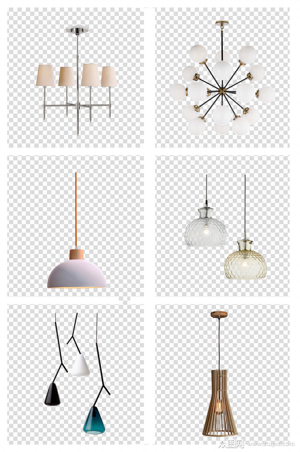 简约吊灯餐厅灯素材