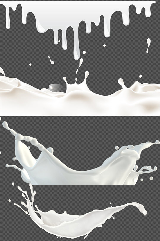 牛奶液体素材图片