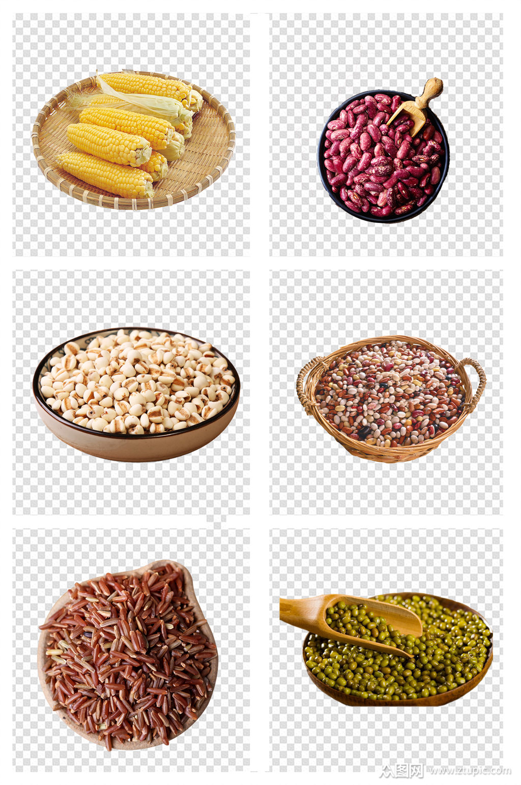 五谷杂粮玉米粮食素材