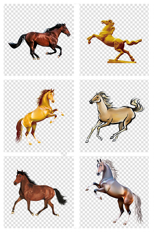 马到成功骏马图马图案-众图网