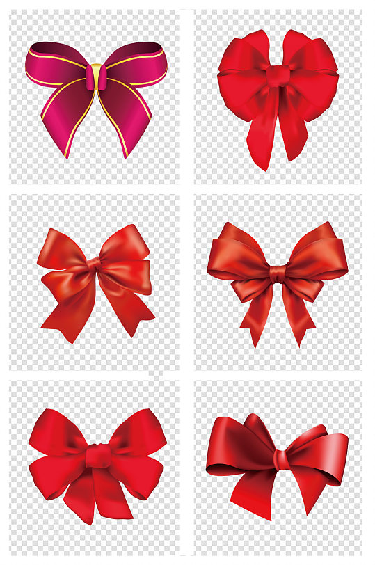 红色蝴蝶结素材图片-众图网