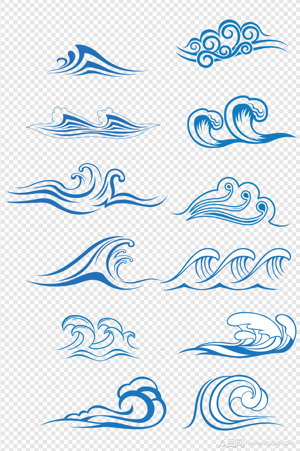 云朵云彩海浪素材