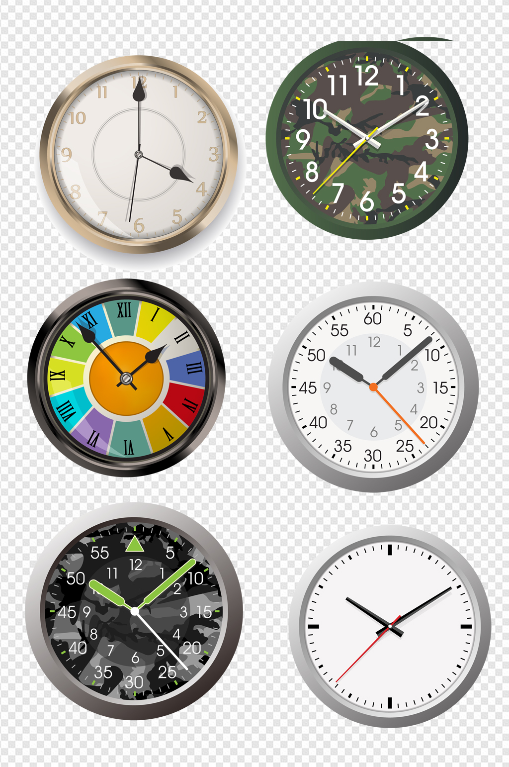 钟表钟表手绘素材模板下载-编号402547-众图网