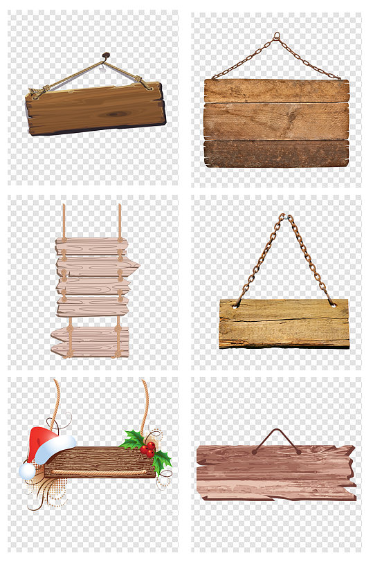 木牌立牌指示牌挂牌木牌吊牌木板素材木板告示边框装饰元素立即下载