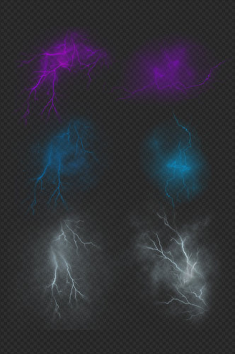 打雷闪电酷炫雷电光束效果