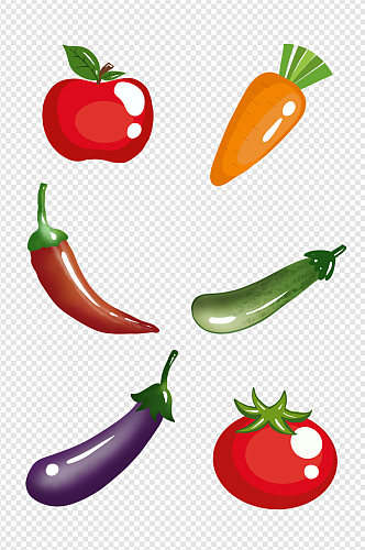 健康食品果蔬图标元素