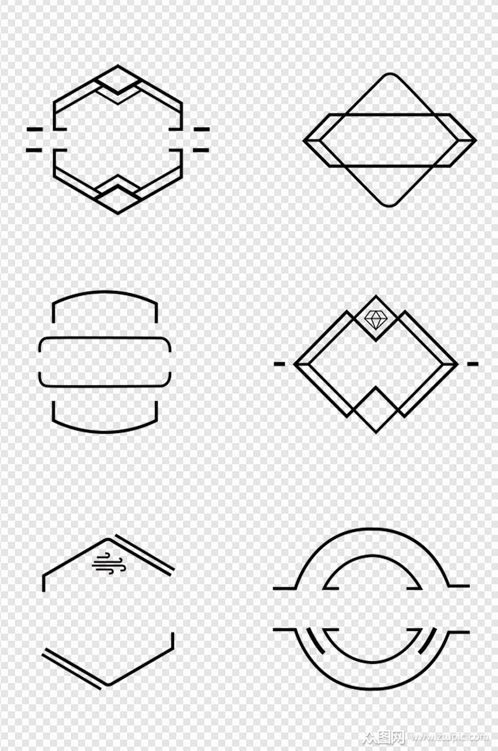 欧式边框时尚线条花纹