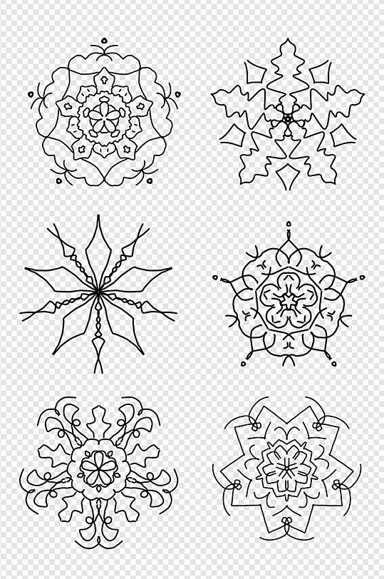 装饰图源曼陀罗图案各种花-众图网