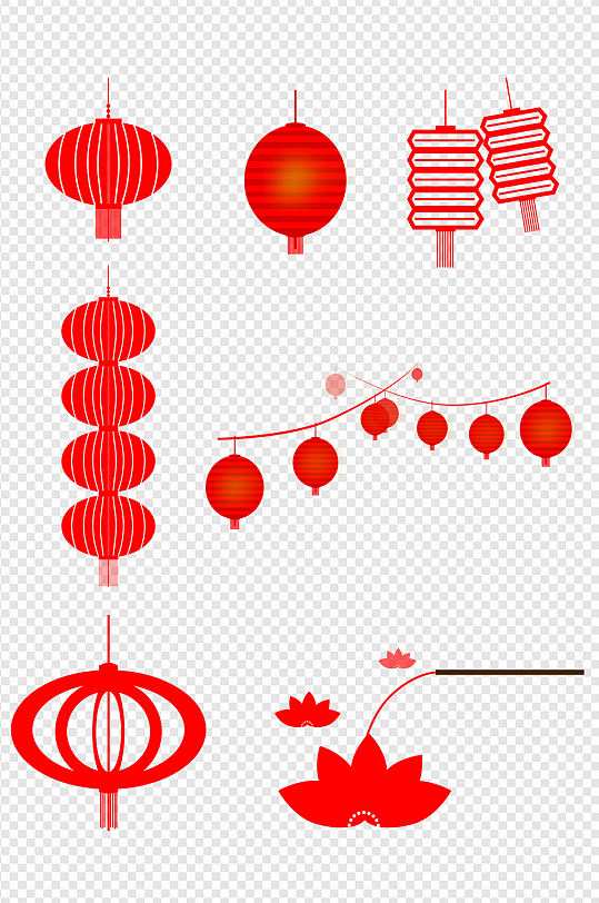 中国节气灯笼设计元素