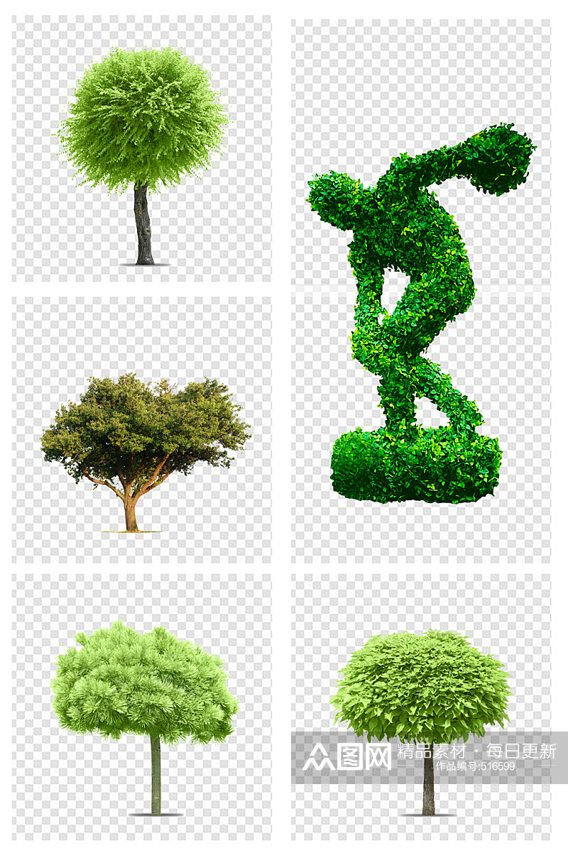 园林绿化树素材绿树素材