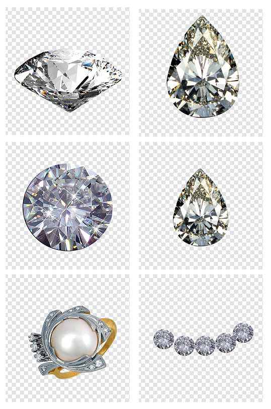 钻石珠宝珍珠素材