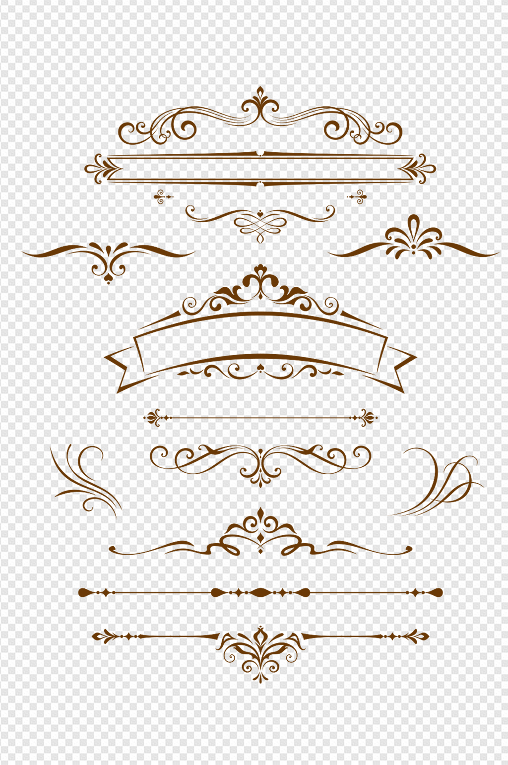 欧式花纹边框纹理素材模板下载-编号520673-众图网