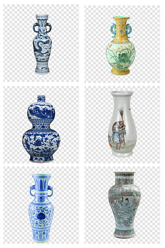 花瓶瓷瓶古董素材