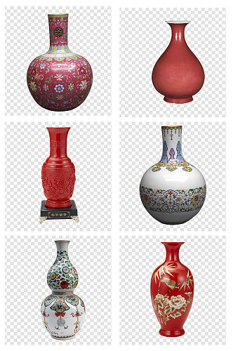 古董花瓶瓷瓶素材