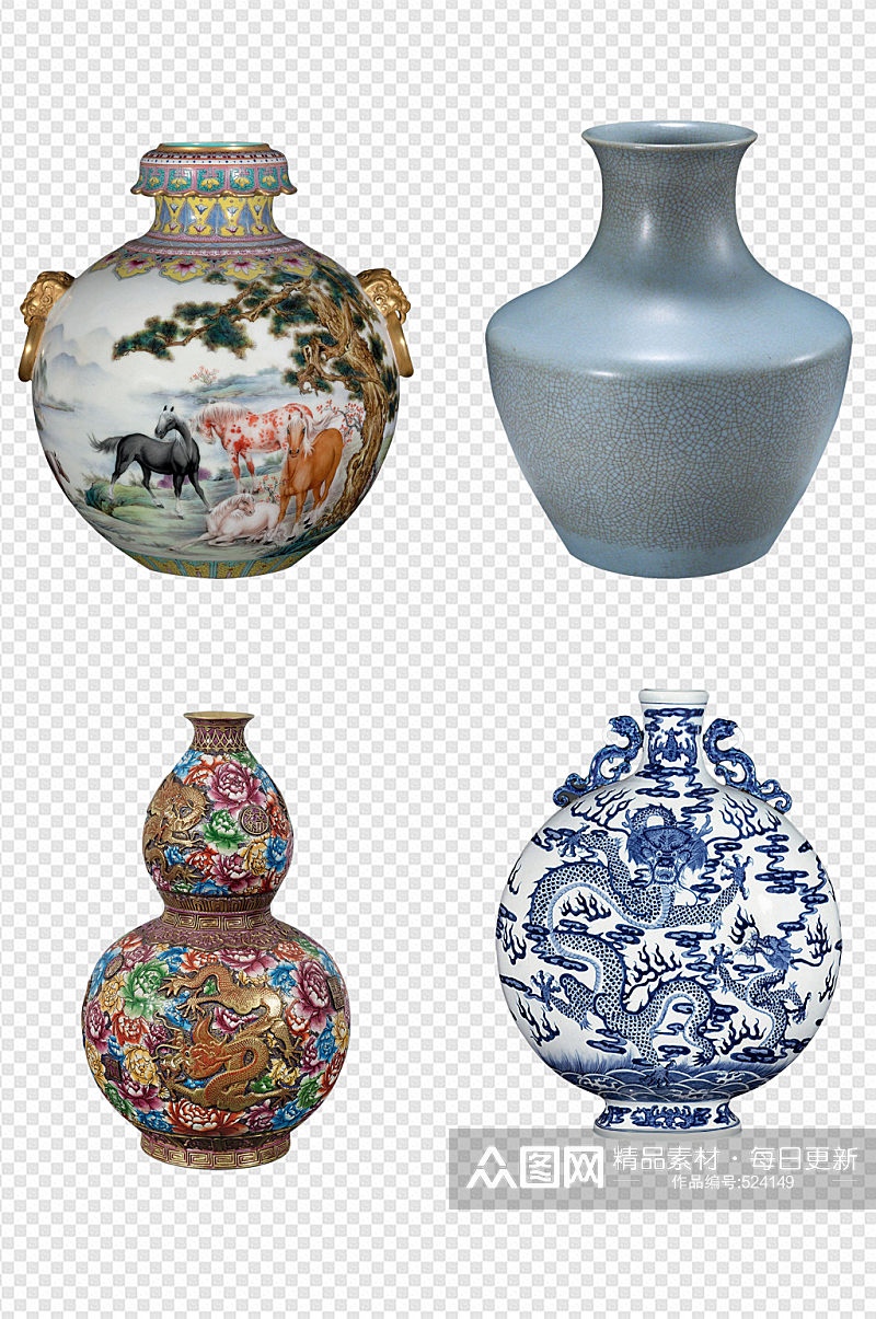 花瓶瓷瓶陶瓷素材素材